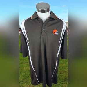 Cleveland Browns Men's Polo NFL Football Team Shirt XL By Team Appeal E System
